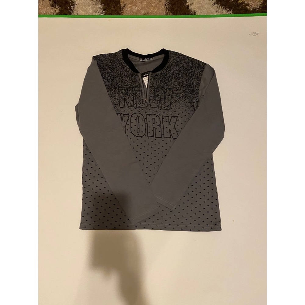 men’s New York design T-shirt size XXL gray